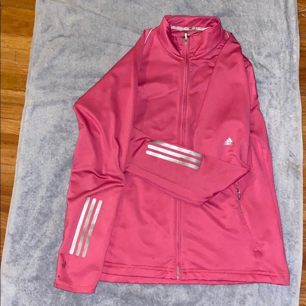 Pink adidas sweater